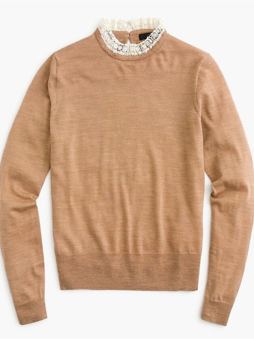 Tippi sweater with lace collar detail